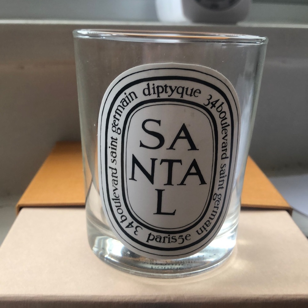 Empty diptyque candle jar